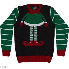 Unisex Ugly Christmas Sweater Elf Body SYP4-008002B