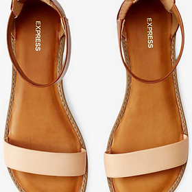 COLOR BLOCK ZIP BACK SANDAL from EXPRESS