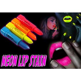 Black Light Responsive Neon Lip Stain (Set of 4 Colors)