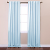 Best Home Fashion Thermal Insulated Blackout Curtains - Back Tab/ Rod Pocket - Sky Blue - 52...